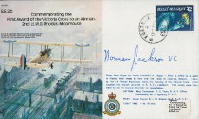 WW2 W O Norman Jackson VC Signed Commemorating the 1st Award of the Victoria Cross to an Airman