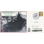 WW2 W O Alec Bates Signed Operation Obviate- Attack on the Tirpitz FDC. 5 of 20 Covers Issued.