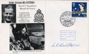 WW2 Mac Hamilton DFC (Lancasters 617 Squadron) Signed The Dambusters FDC. 60 of 70 Covers Issued.