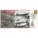 WW2 Sqn Ldr John V Cockshott Signed Attack on Oil Refineries Politz 21. 12. 1944 FDC. 5 of 17 Covers