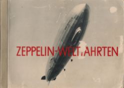 Rare Original 1932 Zeppelin Weltfahrten (Graf Zeppelin) Collectors Book. This Fantastic Book Has 264