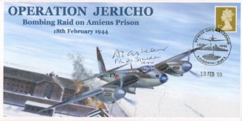 ‘Operation Jericho’ Mosquito bombing Raid on Amiens Prison, 18th February 1944. DL size envelope