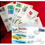 Superb Collection of 22 Signed FDC's Military and Aviation Related Covers, All Contain Stamps and