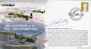WW2 Wg Cdr J E Partridge DSO DFC Signed 60th Anniv of the 1st 1000 Bomber Raid FDC. 139 of 150