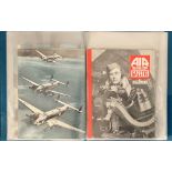 WW2 Air Training Corps Gazette Magazine Collection from Aug 1943 - Nov 1944, 16 Magazines in