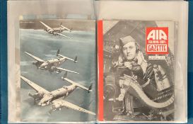 WW2 Air Training Corps Gazette Magazine Collection from Aug 1943 - Nov 1944, 16 Magazines in