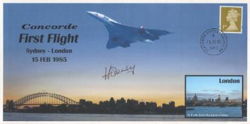Specially designed cover commemorating Concorde’s first flight Sydney – London on 15th February