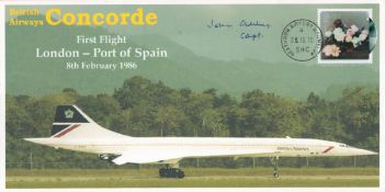 Specially designed cover commemorating Concorde’s first flight London – Port of Spain on 8th