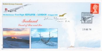30th Anniversary cover ‘Iceland – Land of Fire and Ice’ commemorating Concorde’s first flight