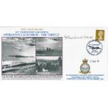 WW2 P O Frank Cardwell Signed Operation Catechism- The Tirpitz FDC. 1 of 20 Covers Issued. British