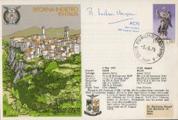 WW2 ACM Sir Ronald Ivelaw-Chapman Signed Ritorna Indietro In Italia FDC. 819 of 1000 Covers