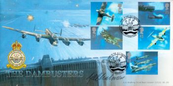 WW2 RAF Flt Lt George 'Jock' Chalmers Signed The Dambusters FDC. 71 of 110 Covers Issued. 5Fighter