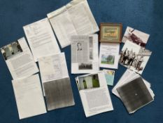 WW2 Collection of 3 Signatures, Flight Reports, War Graves Info and more. Signatures include Charles