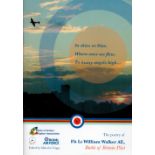 WW2 RAF Flt Lt William Walker Signed The Poetry of Flt Lt William Walker Paperback Book. Signed on