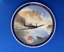 Superb Royal Mail 60th Anniversary V-E Day Lancaster Decorative plate by Wedgwood by the artist