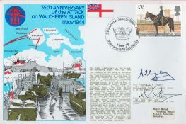 RNSC (2) 22. 35th Anniversary of the Attack on Walcheren Island, 1st November 1944. Cover design