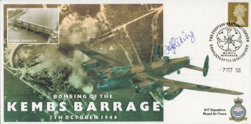 WW2 Flt Lt Harold J Riding of 617 Sqn Signed Bombing of the Kembs Barrage 7th October 1944 FDC. 7 of