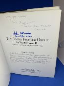 WW2 Multi Signed Kent D Miller Hardback Book Titled 363rd Fighter Group in WW2- Action over Europe
