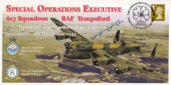 WW2 RAF Sqn Ldr George (Johnny) Johnson Signed Special Operations Executive, 617 Squadron RAF