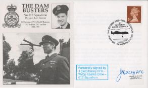 WW2 Joe Dacey DFC (Wireless Op Kearn's Crew) Signed The Dambusters FDC. 39 of 40 Covers Issued.
