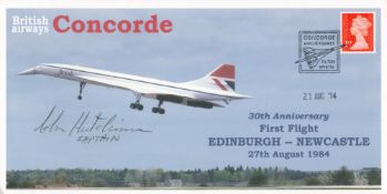 30th Anniversary cover commemorating Concorde’s first flight Edinburgh – Newcastle on 27h August