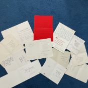 WW2 Collection of 12 Signed Xmas Cards To A Leading Battle of Britain Historian Jim Shortland.