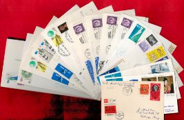 Collection of 19 Early Flight FDC's and Postcards With Stamps and Postmarks. All Unsigned. Postmarks