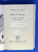 WW2 Two Signatures in Ronald W Clark book Titled Battle For Britain, Superb Hardback Book.