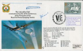WW2 W O John H Evans of 158 Sqn Signed Caterpillar Club 40th Anniversary of the Formation of the