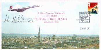 of specially designed commemorative covers celebrating the first flights of Concorde between (a)