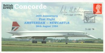 30th Anniversary cover commemorating Concorde’s first flight Amsterdam – Newcastle on 26h August