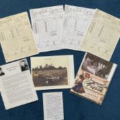 WW2 Collection of 2 Signatures, Flight Records, Photos, and bios. Signatures include Charlie Shiff x