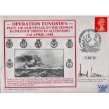 WW2 Vice Admiral Sir David Loram Signed Operation Tungsten 3rd April 1944 FDC. 164 of 167 Covers