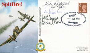 4 Jul 93 - Duxford - Classic Fighter Air Show Spitfire Cover Personally signed by Nic Stevens, 35