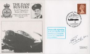 WW2 Bill Buttle DFC (Navigator Clayton's Crew) Signed The Dambusters FDC. 6 of 40 Covers Issued.