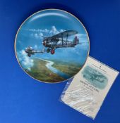 Wanbury Mint The Classic RAF Aircraft Bristol Bulldog Decorative Plate, 1 of 12 Produced. Artwork by