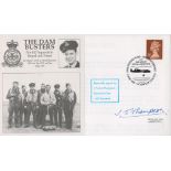 WW2 Jim Thompson (Hamilton's Crew) Signed The Dambusters FDC. 4 of 40 Covers Issued. British 24p