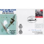 WW2 Lt Vernon A Fancourt of HMS Victorious Signed Fleet Air Arm Attack on Tirpitz 50th Anniversary