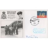 WW2 Bernard Kent DFC (Gunner Sayer's Crew) Signed The Dambusters FDC. 5 of 10 Covers Issued. British