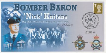 WW2 Major Nick Knilans 617 Sqn Signed Bomber Baron 'Nick' Knilans FDC. 14 of 21 Covers Issued.