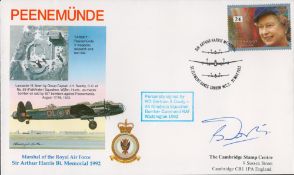 WW2 W O Bertram Dowty of 44 Rhodesia Sqn Signed Peenemunde FDC. 36 of 36 Covers Issued. British