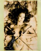 TV Film Claudia Christian signed 14x11 black and white photo. Claudia Christian (born Claudia Ann