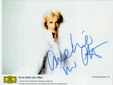 Opera Anne Sofie von Otter signed 12x8 colour photo. Anne Sofie von Otter (born 9 May 1955) is a