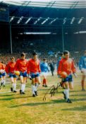 Sport Chelsea FC Legend Ron Harris Personally Signed 16x12 Colour Print. Print Shows Chelsea Team