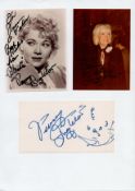 TV Film Penny Singleton collection includes two signed photos and a 6x3 signed album page all