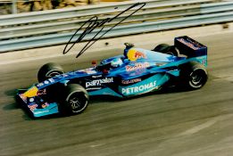 Sport Motor Racing Legend Mika Salo Personally Signed 12x8 Colour Photo. Signed in black marker pen.