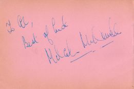 TV Film Michael McDowell signed 6x4 album page dedicated. The Hole in the Wall Gang is the name of a