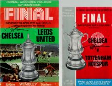 Sport Chelsea Legend Ron Harris Signed on 2 Cup final Matchday Programmes. Chelsea Vs Tottenham on