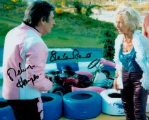 TV Film Actress Sheila Reid and Actor Melvyn Hayes signed 10 x 8 inch colour photo from the ITV