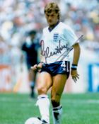 Sport England Legend Glenn Hoddle Signed 10x8 Colour Photo. Photo Shows Hoddle in action for England